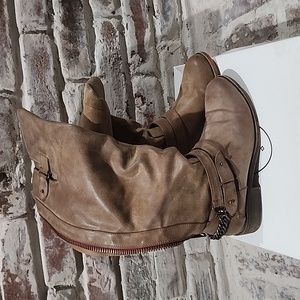 Steve Madden Girl Boots Shoes Brown Leather 6.5